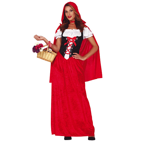 Карнавальный костюм красной шапочки для девушки