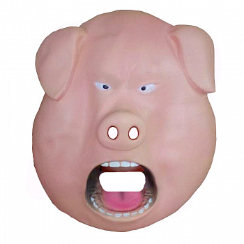 Латексная маска «Свинка» 
