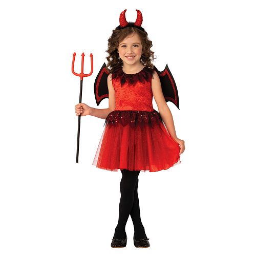 Красный костюм дьяволицы для девочки 