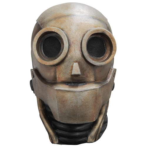 Латексная маска робота 