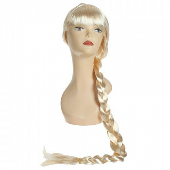 Длинный парик блондинки с косой 