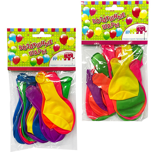 Цветные воздушные шары - набор из 25 шт
