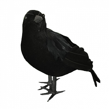 Чёрная ворона - украшение на Хэллоуин