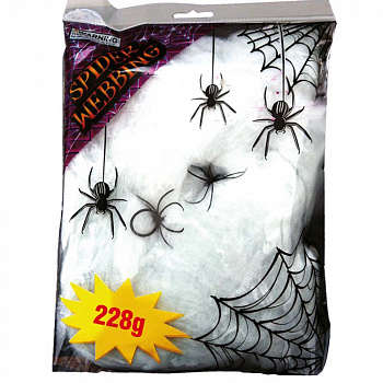 Гигантская белая искусственная паутина (228 г)