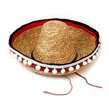 Детская соломенная мексиканская шляпа