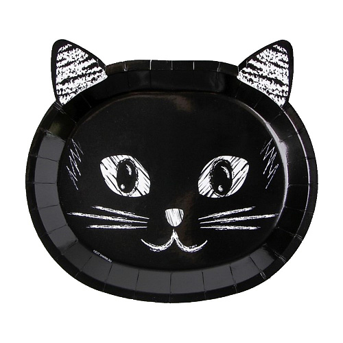 Тарелки «Черный кот» на Хэллоуин