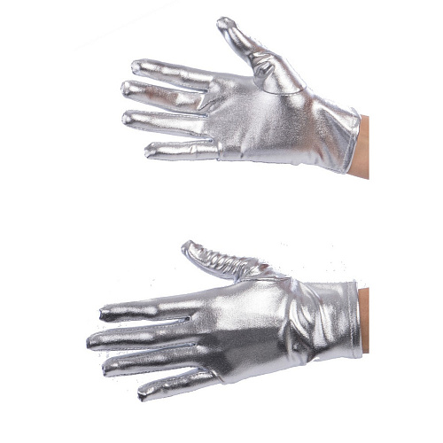 Серебряные женские перчатки