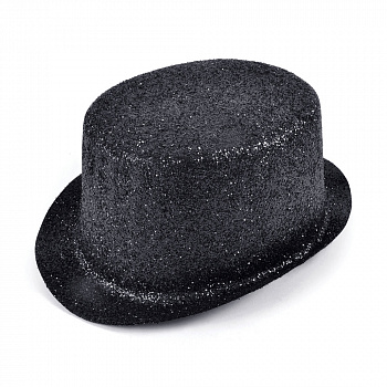 Черная блестящая шляпа - цилиндр