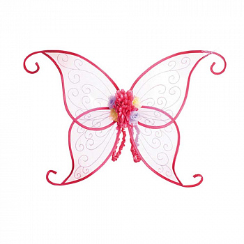 Крылья бабочки с цветами