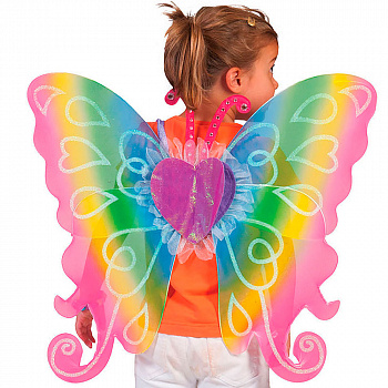 Разноцветные крылья бабочки - цветочной феи