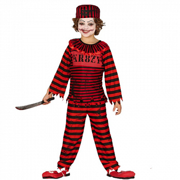 Детский костюм «Клоун-заключённый» на Хэллоуин
