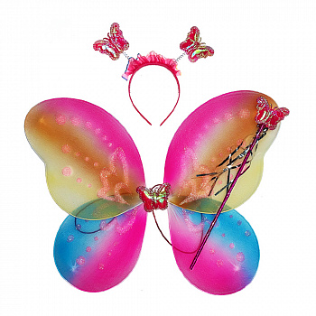 Набор бабочки цветной с крыльями