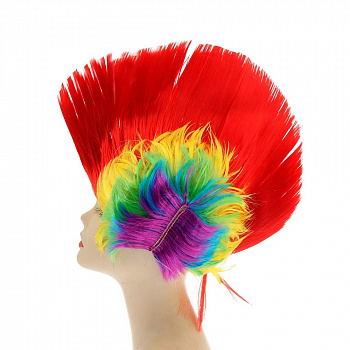Разноцветный парик панка