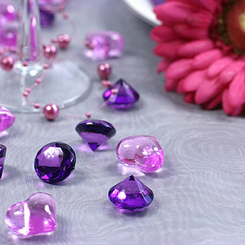 Сливовые кристаллы - украшение свадебного стола