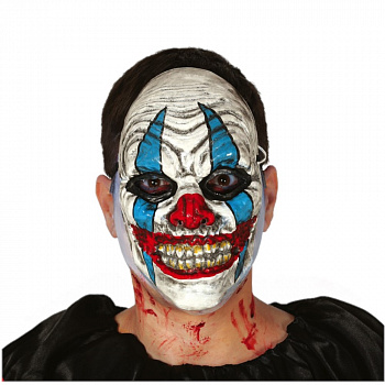 Пластиковая маска злого клоуна 