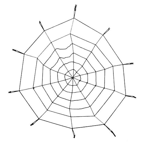Паучья сеть - украшение на Хэллоуин