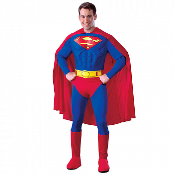 Взрослый костюм Супермена с мускулатурой