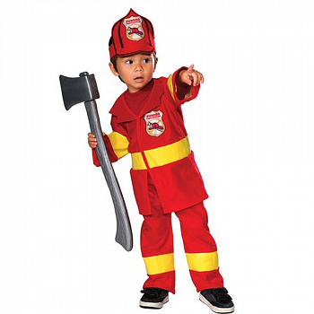 Новогодний костюм пожарного для малыша