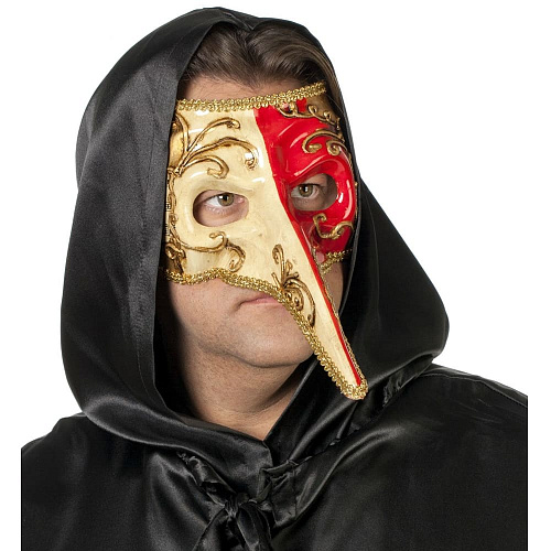 Мужская венецианская маска с носом на Хэллоуин 