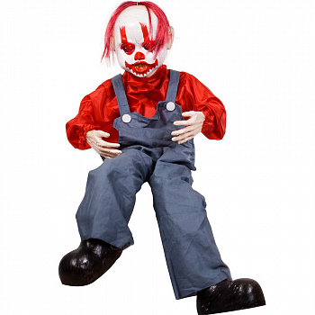 Кукла страшного клоуна - декорация на Хэллоуин