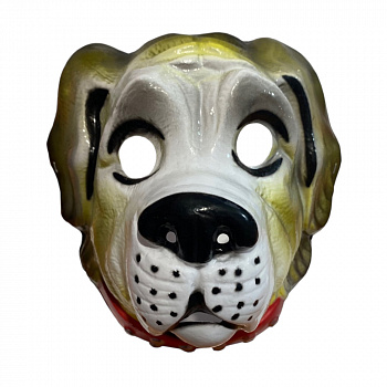 Новогодняя маска собаки 