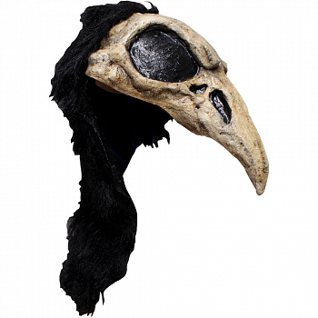 Латексная маска-шлем «Череп ворона» 