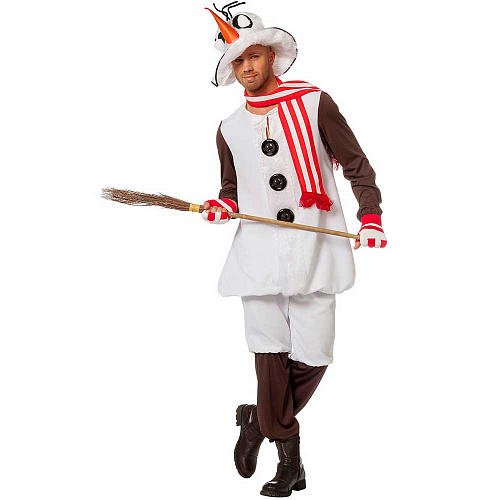 Новогодний костюм снеговика для мужчины