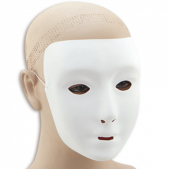 Белая маска для детей 