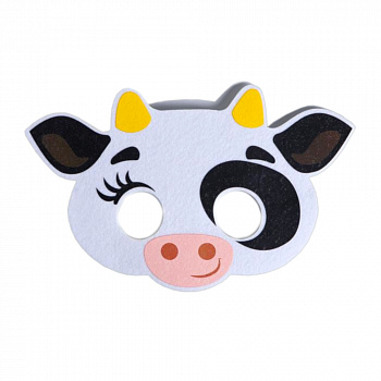 Новогодняя маска коровы 
