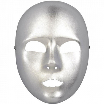 Серебряная мужская маска «Лицо» 