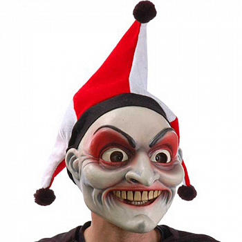 Латексная маска Джокера на Хэллоуин