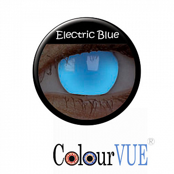 Светящиеся ярко-синие линзы Сrazy «Electric Blue»