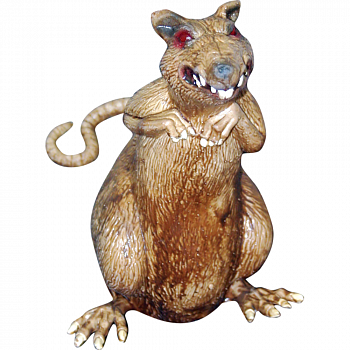 Страшная крыса - украшение на Хэллоуин