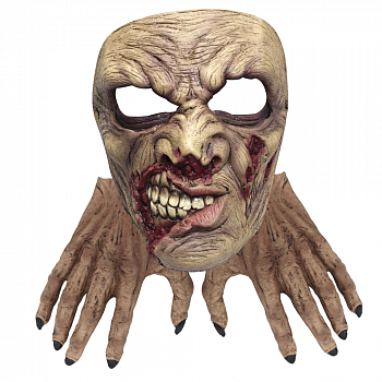 Латексная маска и перчатки-руки Зомби 