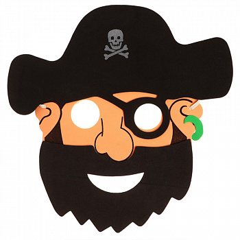 Маска пирата с бородой 