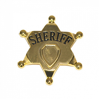 Металлический значок шерифа