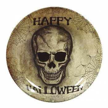 Ваза с черепом «Happy Halloween» - украшение на Хэллоуин