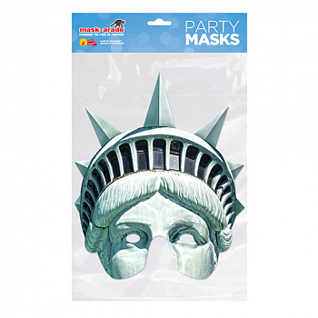 Бумажная маска Статуи Свободы 