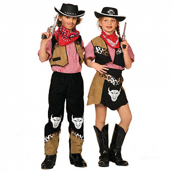 Карнавальный костюм ковбоя для девочки «Дикий запад»