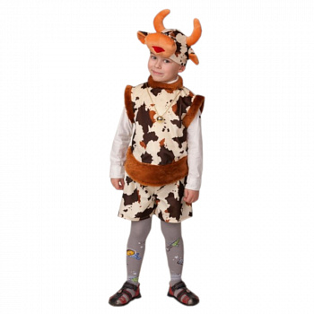 Новогодний костюм быка для мальчика «Пятнышко»