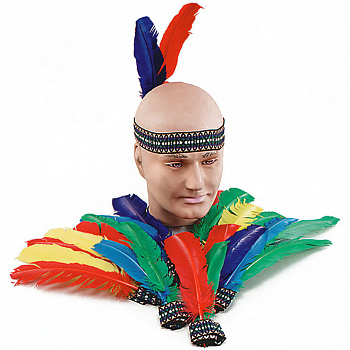 Индейское украшение на голову из перьев