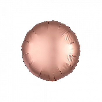 Матовый круг "Розовое золото" с гелием