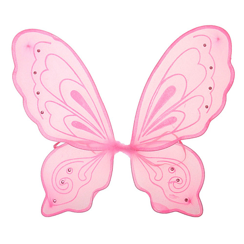 Крылья феи розовые с узорами