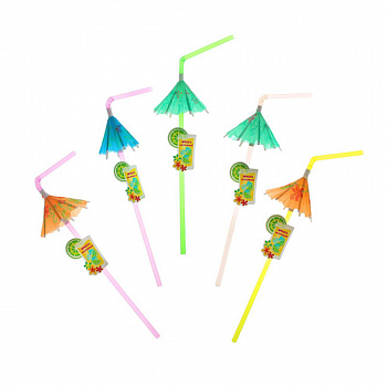 Трубочки для коктейля «Зонтики»