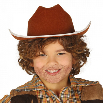 Детская коричневая шляпа ковбоя