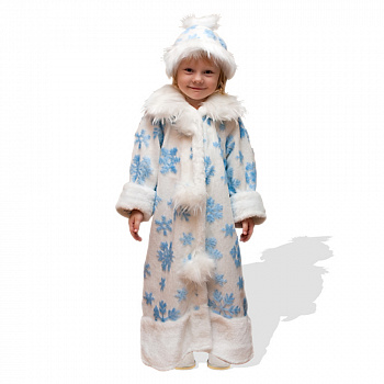 Белый костюм Снегурочки детский 