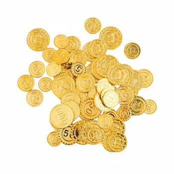 Набор пиратских золотых монет