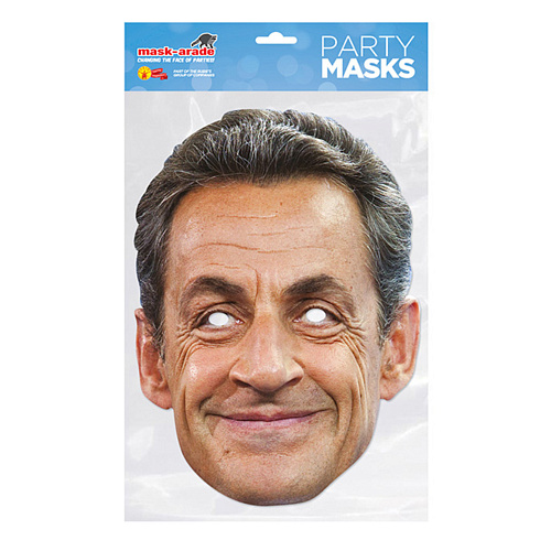 Бумажная маска Николя Саркози 
