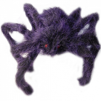 Фиолетовый паук - украшение на Хеллоуин