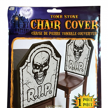 Чехол на стул «R.I.P.» - украшение на Хэллоуин